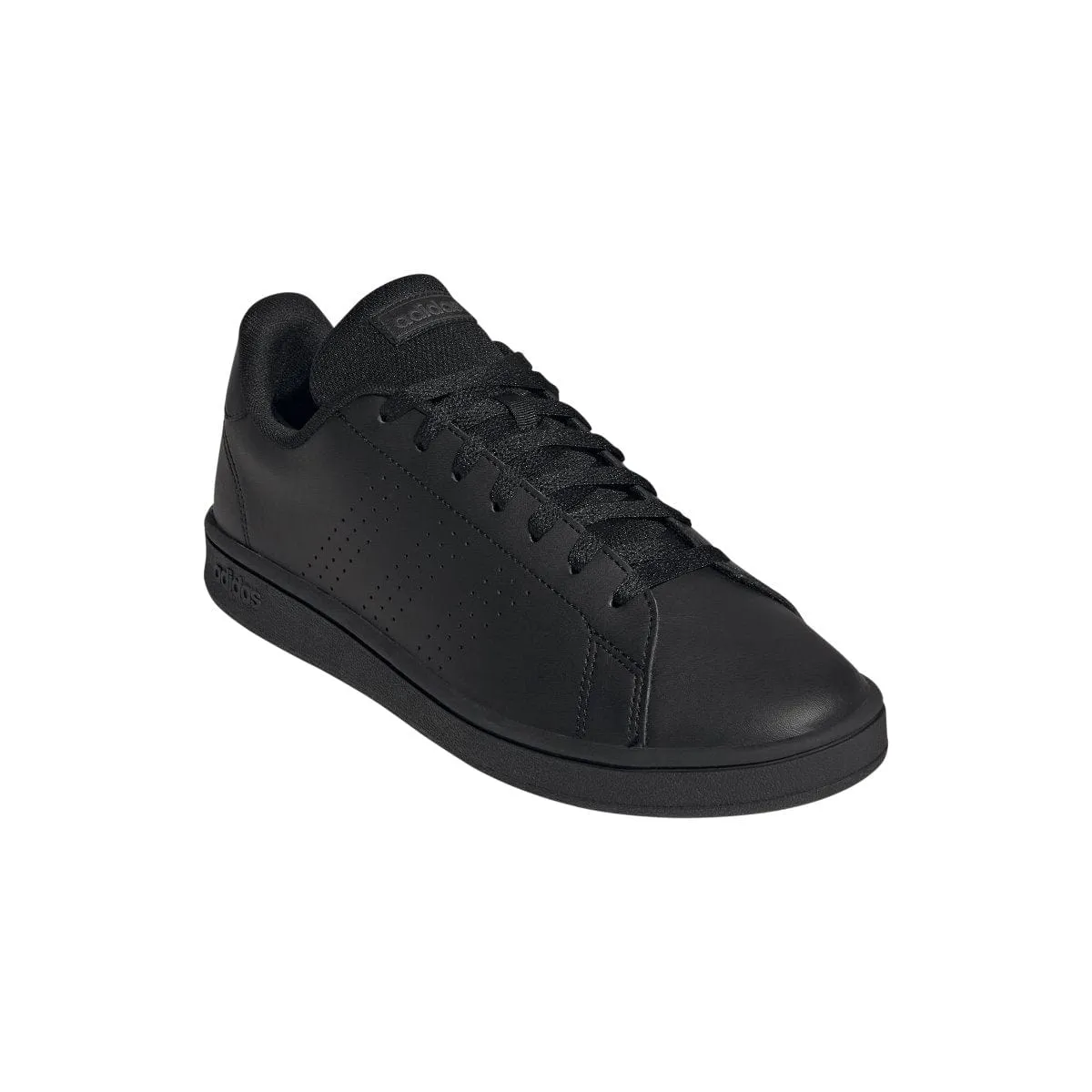 ADIDAS MEN'S ADVANTAGE BASE COURT LIFESTYLE TRIPLE BLACK SHOES