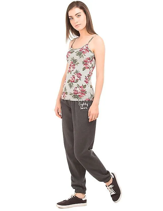 Aeropostale Floral Print Cotton Elastane Camisole