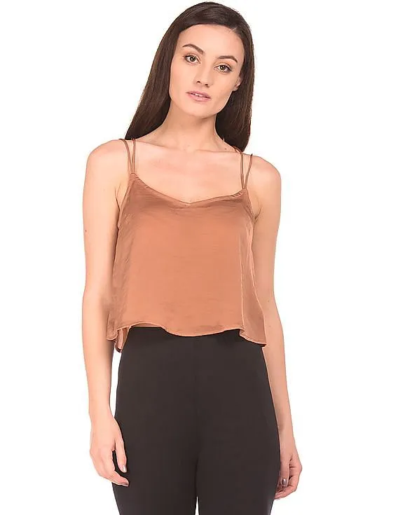 Aeropostale Scoop Neck Cropped Camisole