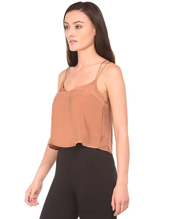 Aeropostale Scoop Neck Cropped Camisole