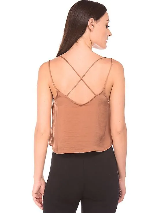 Aeropostale Scoop Neck Cropped Camisole