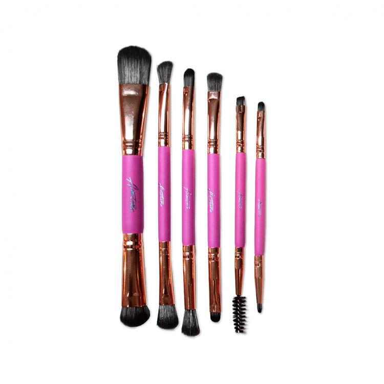 ARANTZA On The Go! Bronzed Pink Set de Brochas Dual 6 Pzas