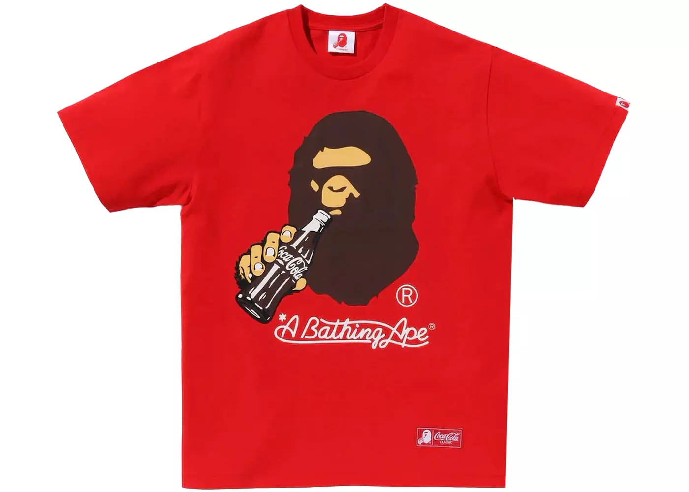 BAPE x Coca-Cola Ape Head Tee Red