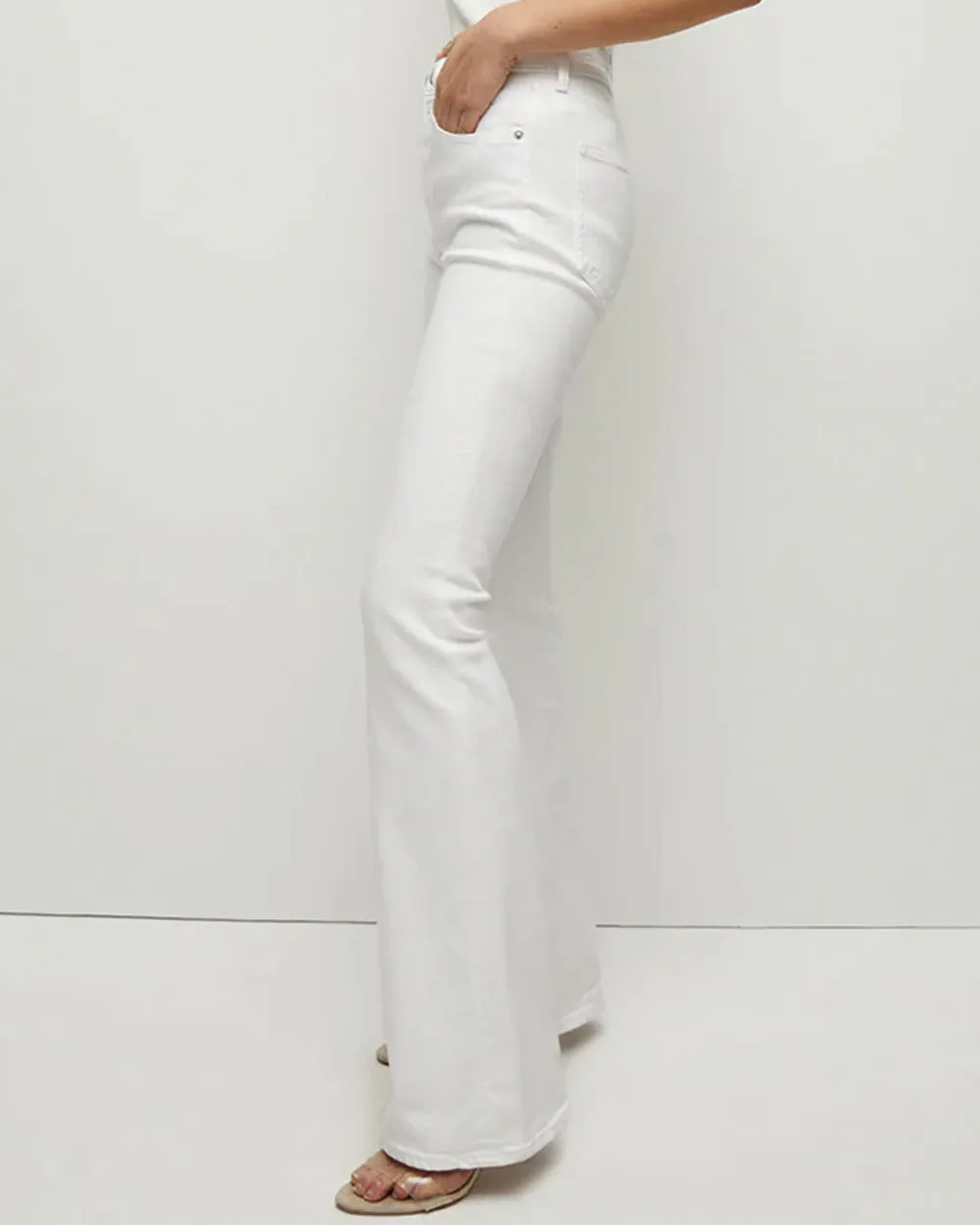 Beverly Skinny Flare Jean in White