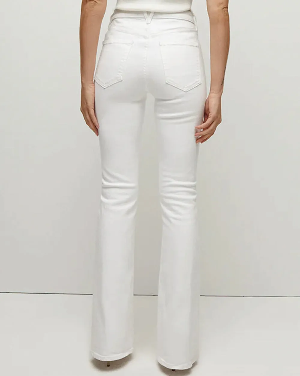 Beverly Skinny Flare Jean in White