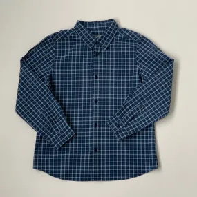 Bonpoint Navy Cotton Check Shirt: 6 Years