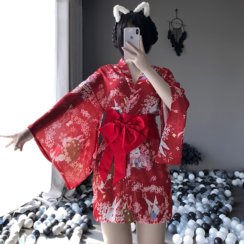 Bowknot Kimono Nightgown AD12667