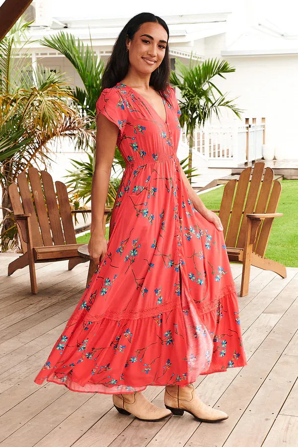 Carmen Maxi Dress Babylon Flower print