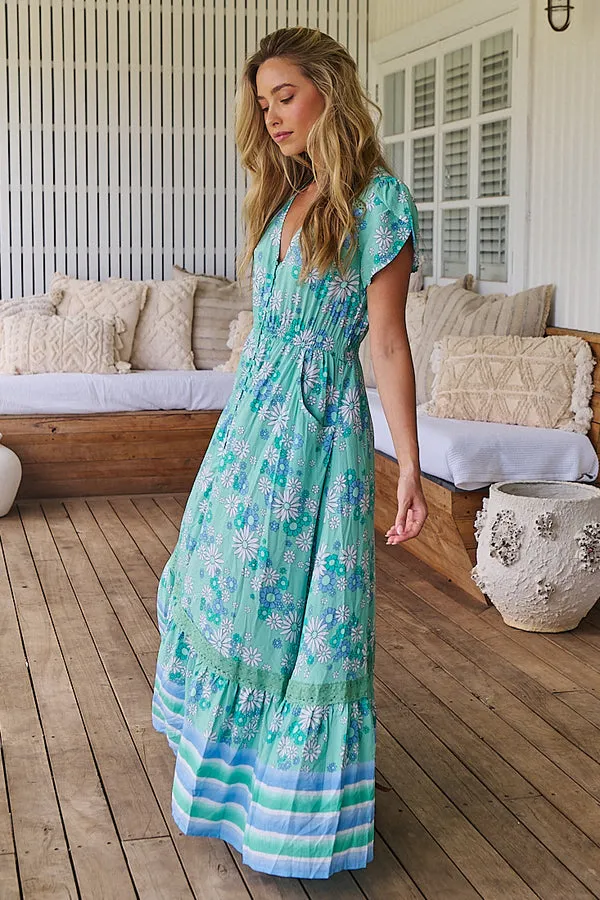 Carmen Maxi Dress Malina print