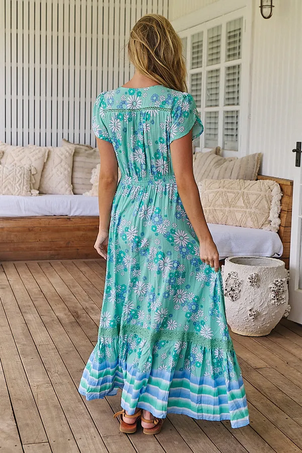 Carmen Maxi Dress Malina print