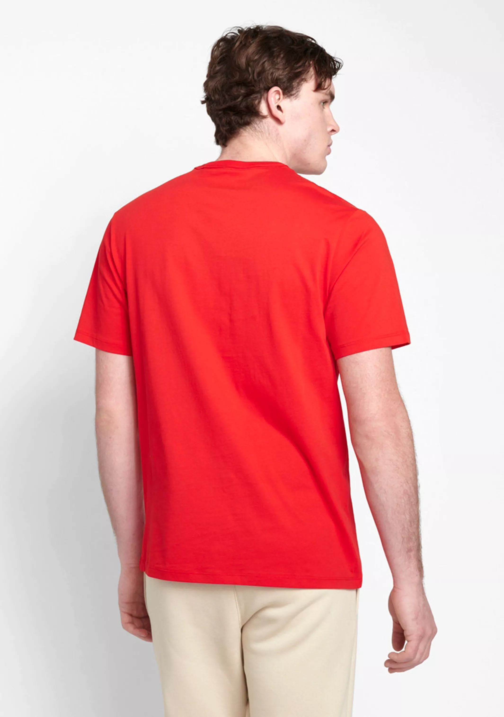 Champion Mens Script Logo Short Sleeve Tee Red <br> AXQPN GJR