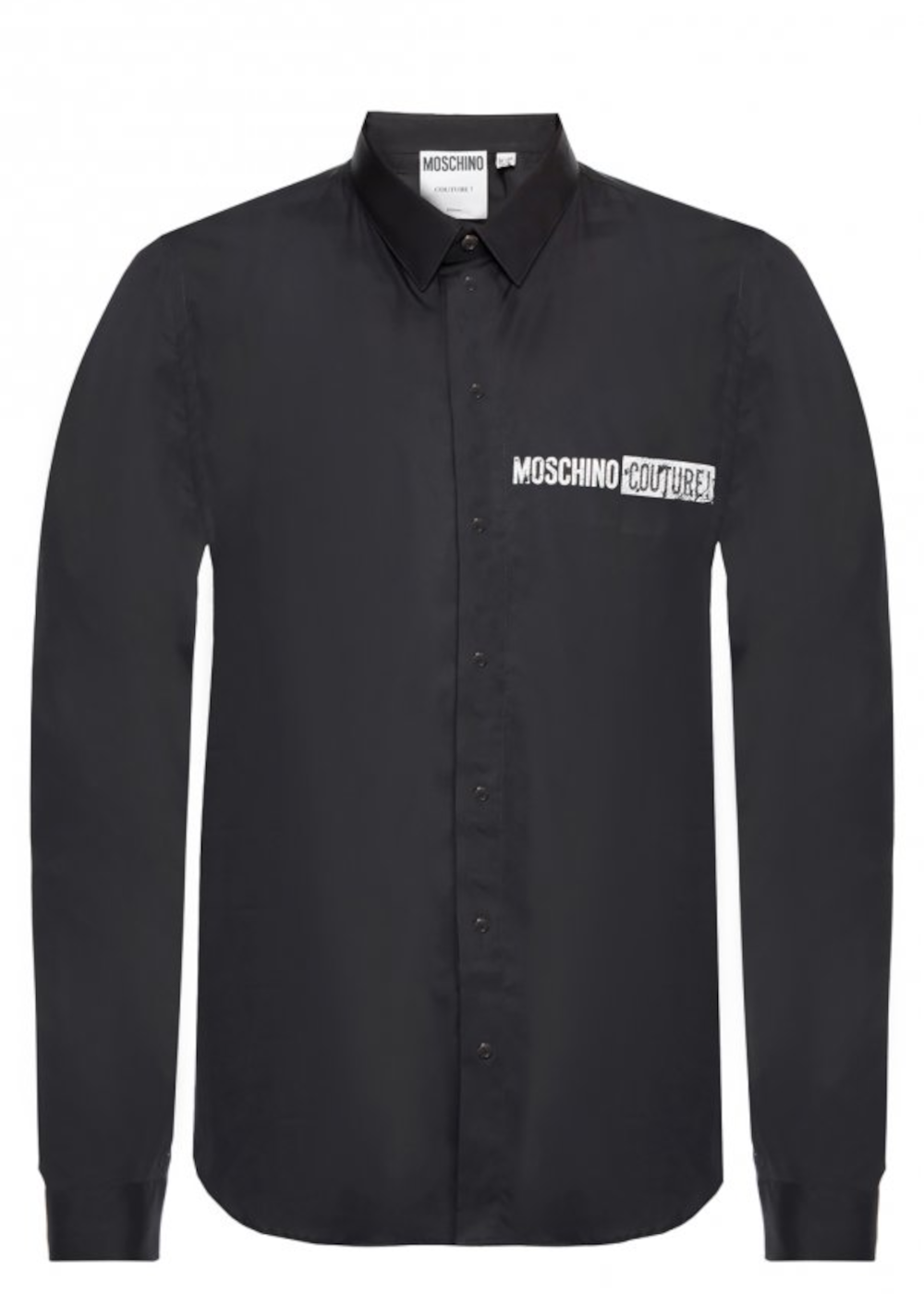 Chemise Moschino logo back noir