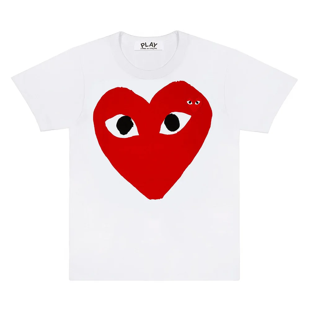 Comme des Garons PLAY Red Heart Patch SS Tee