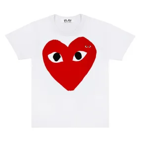 Comme des Garons PLAY Red Heart Patch SS Tee