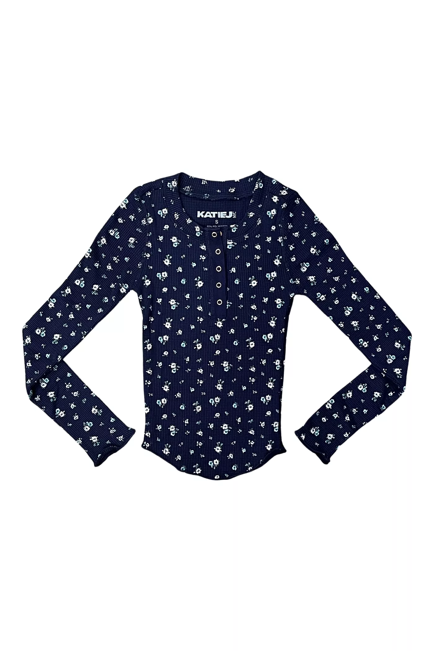 Cooper Henley Floral Long Sleeve Top