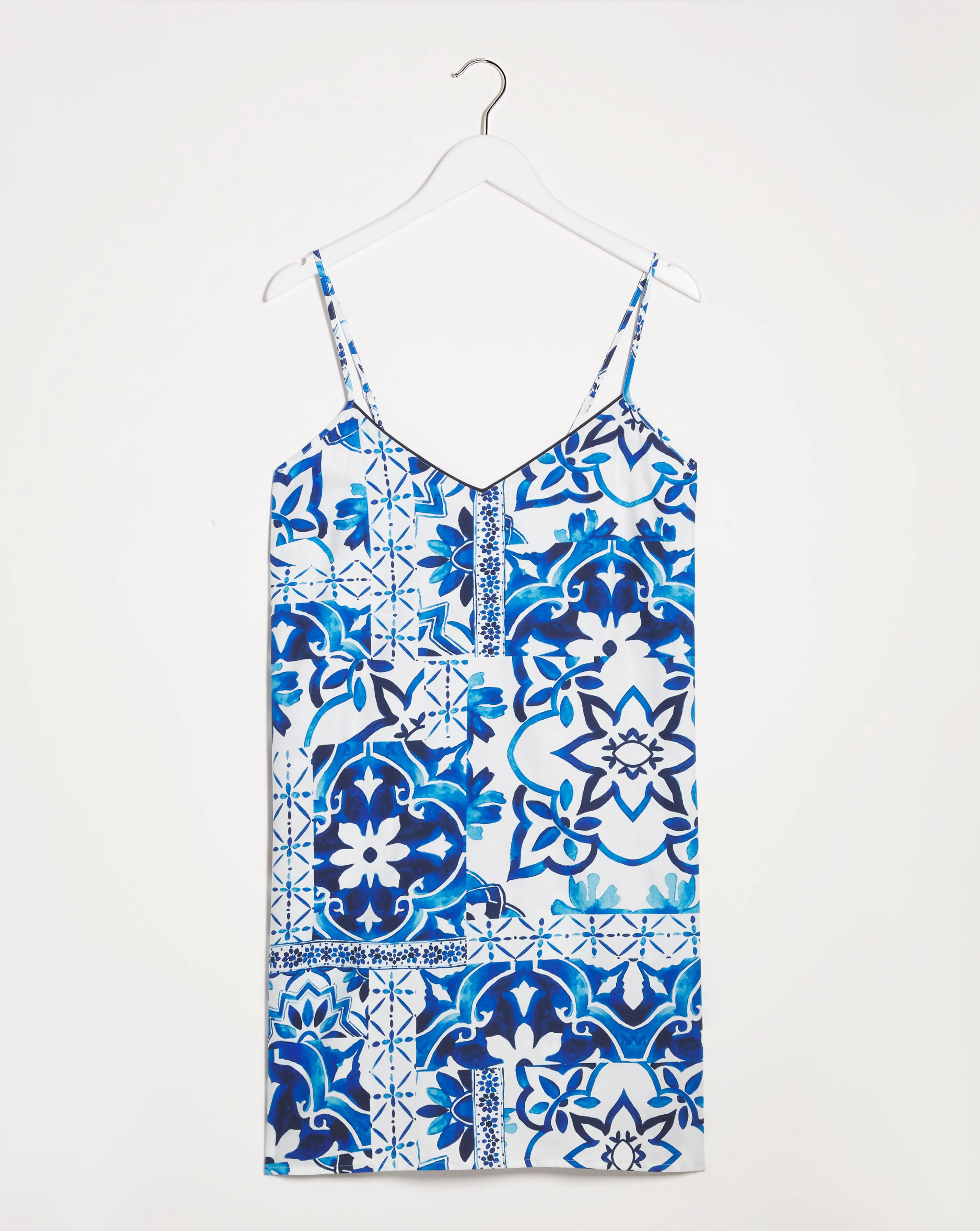 Cyberjammies Marie Tile Print Strappy Chemise | Simply Be