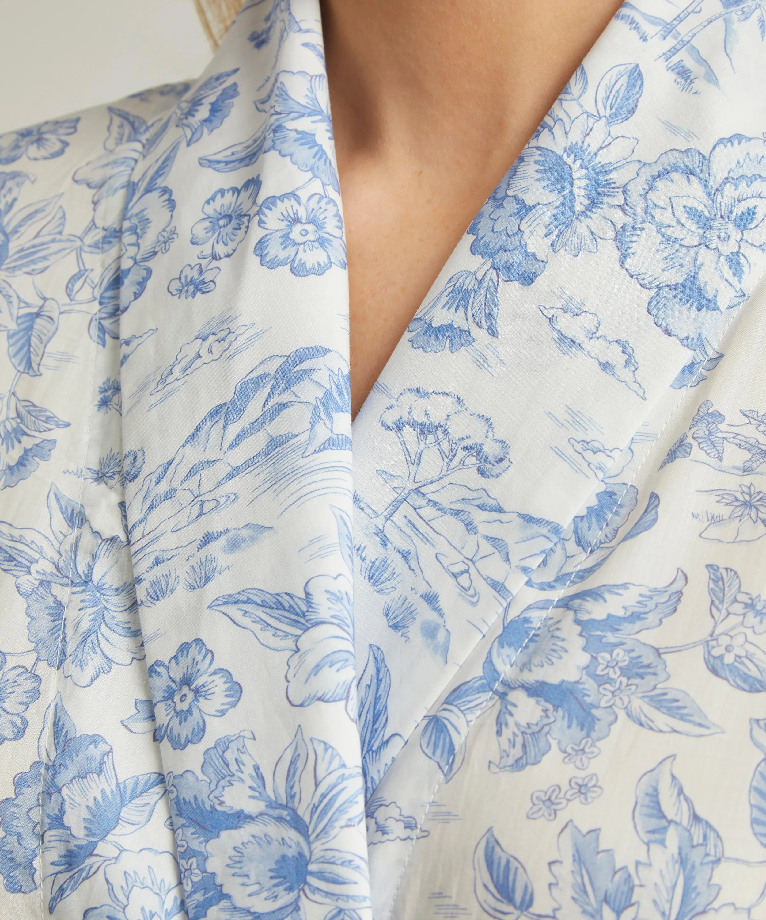 Delft Lagoon Tana Lawn™ Cotton Classic Robe