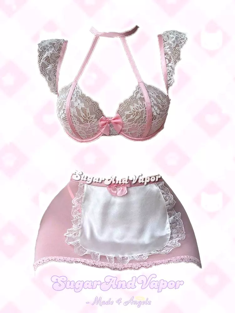 Demetria Kawaii Maid Lace Lingerie Set