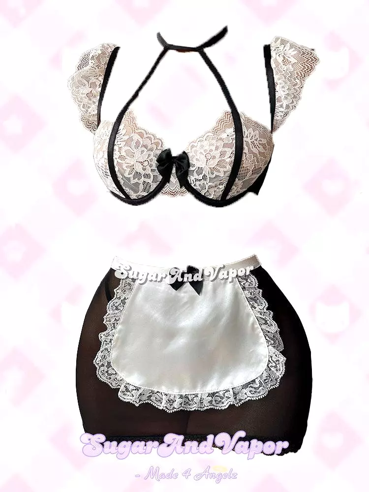 Demetria Kawaii Maid Lace Lingerie Set