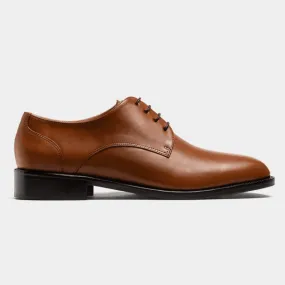 Derby shoes in brown leather