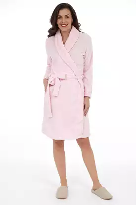 DKR Soft Popcorn Collar Lounge Robe - LS1440