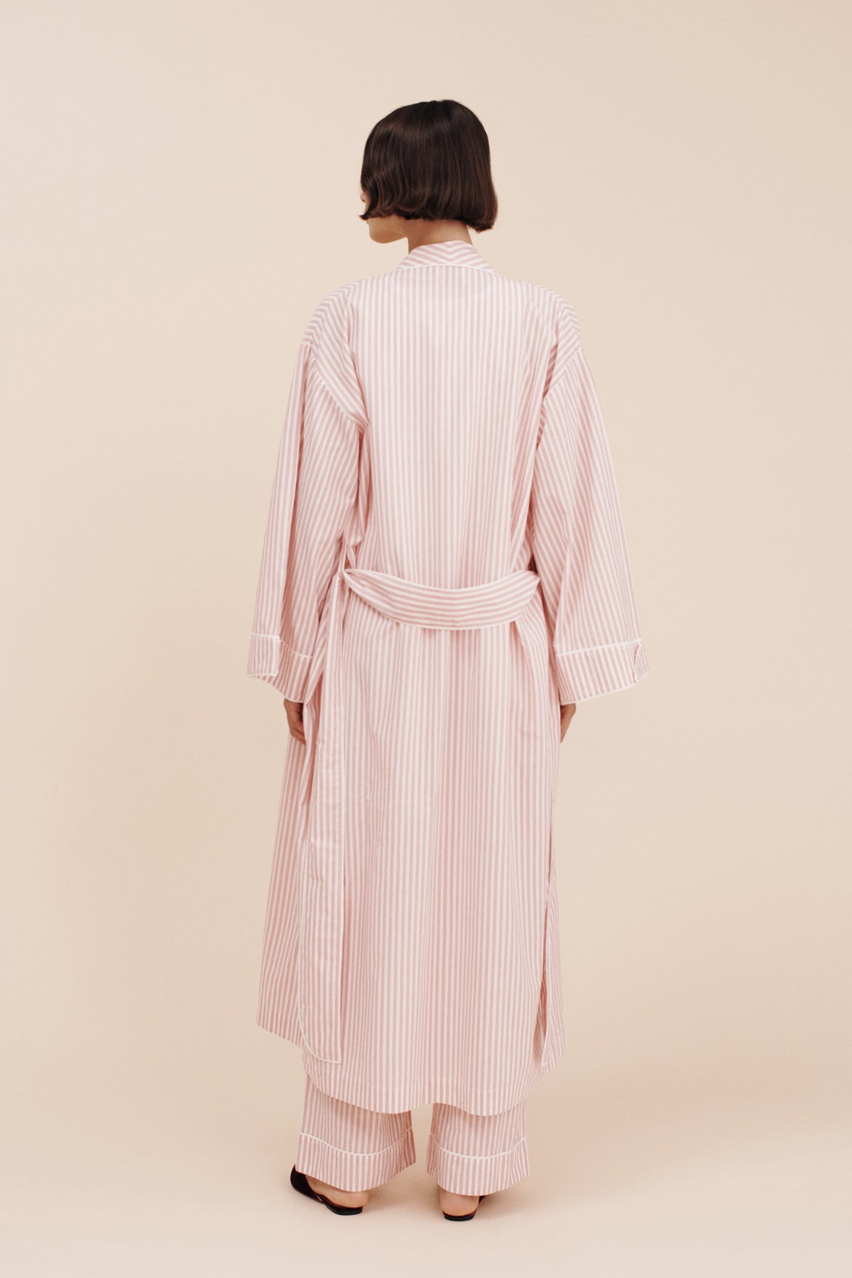 EDIE ROBE - STRAWBERRY STRIPE