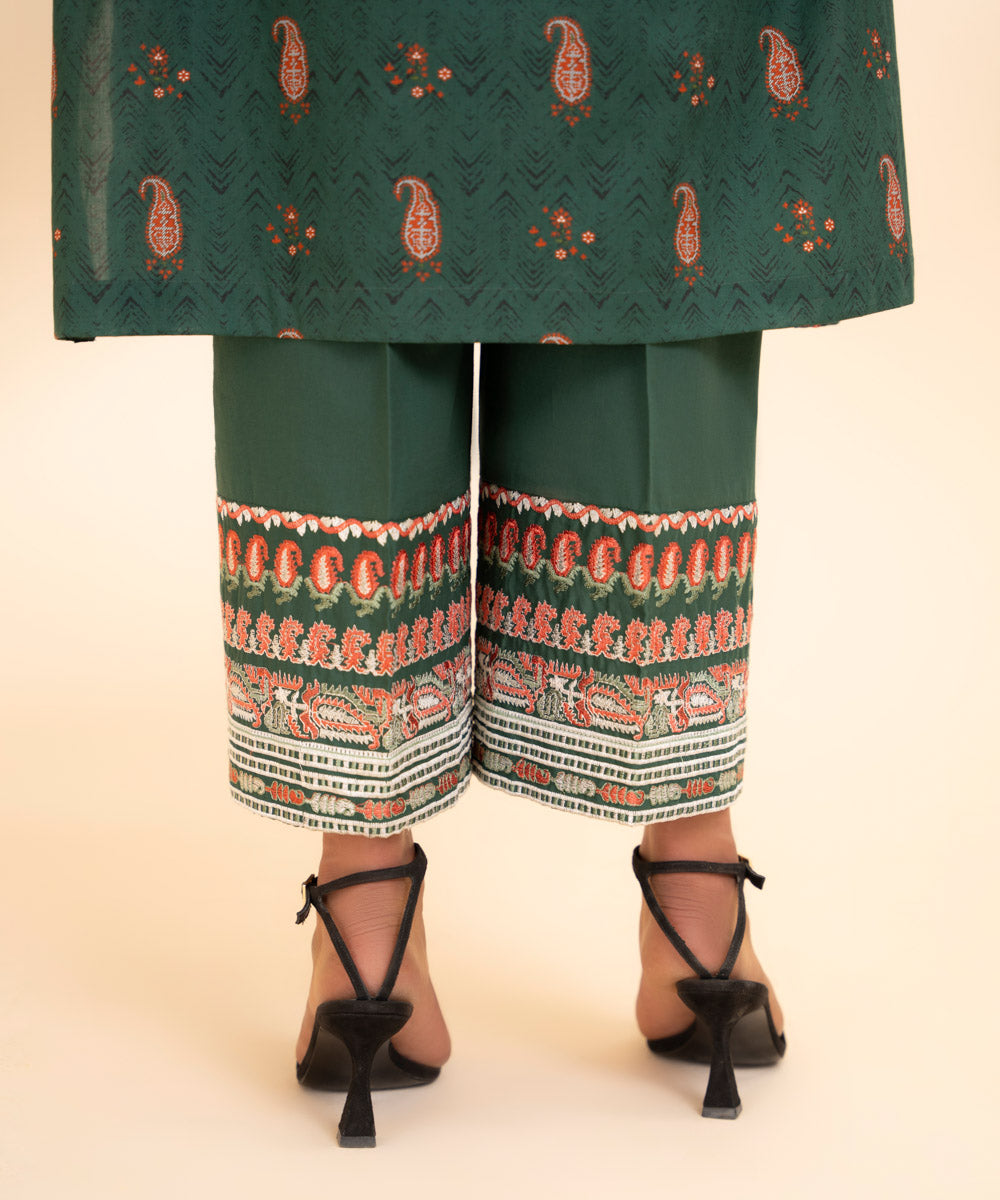 Embroidered Cambric Culottes