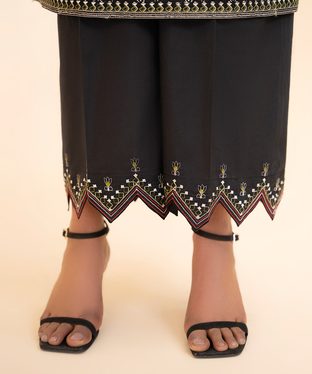 Embroidered Cambric Culottes