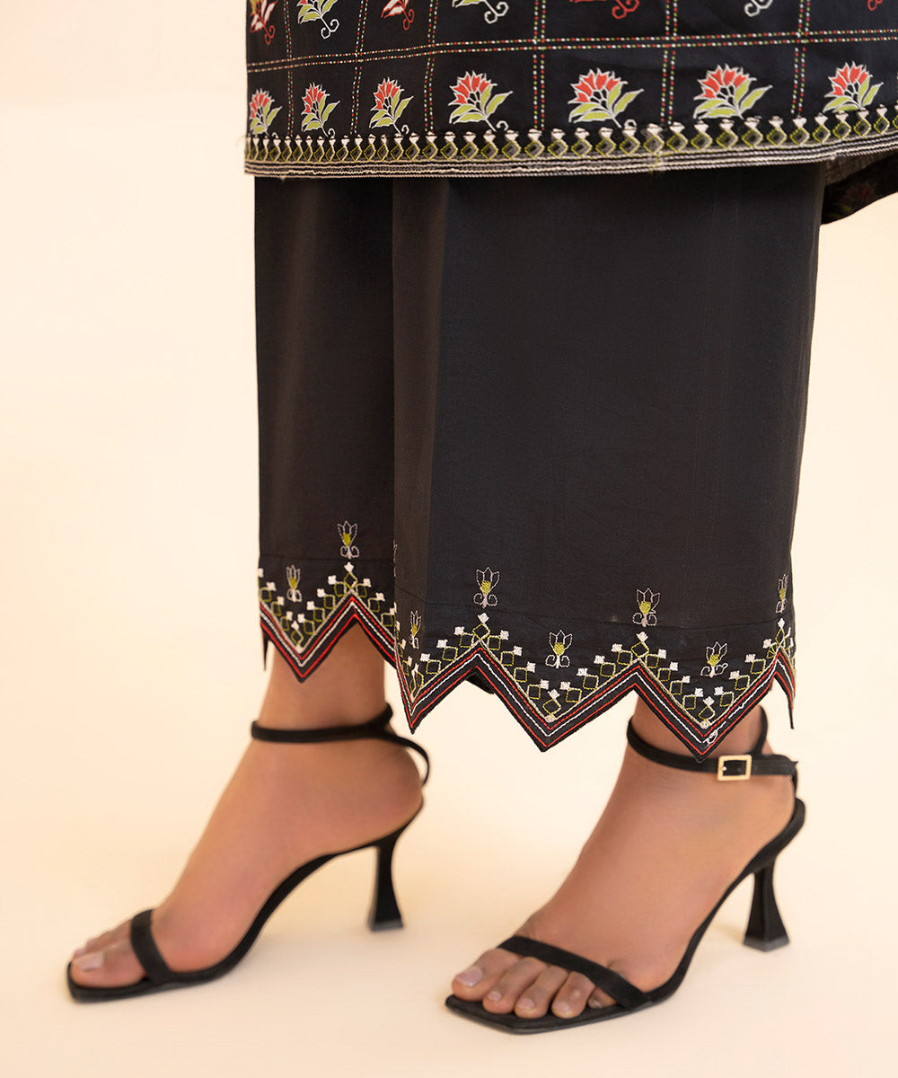 Embroidered Cambric Culottes