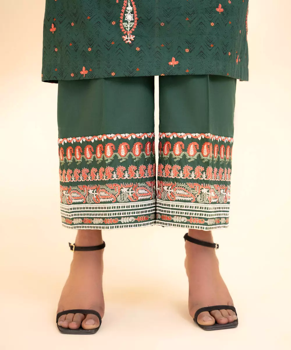 Embroidered Cambric Culottes