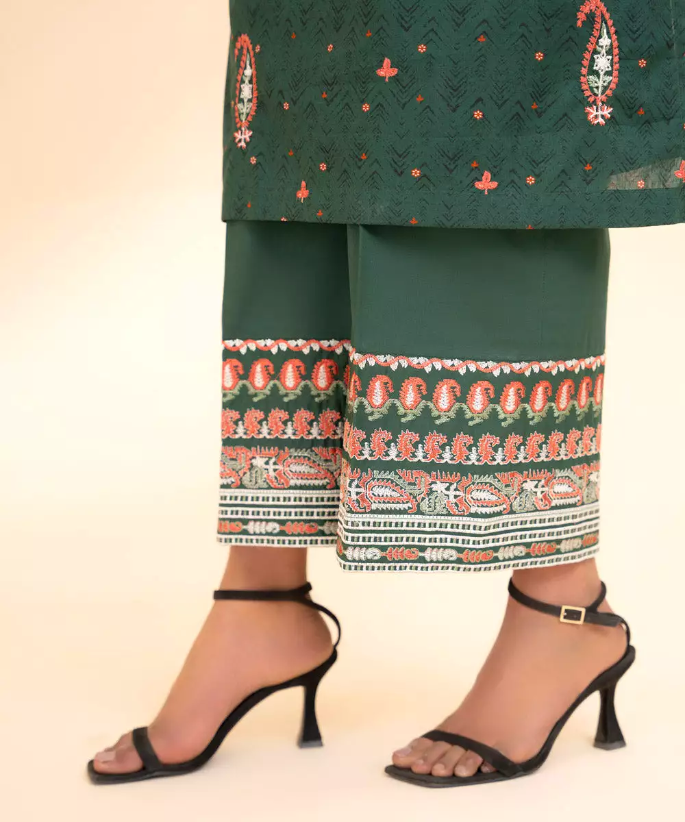 Embroidered Cambric Culottes