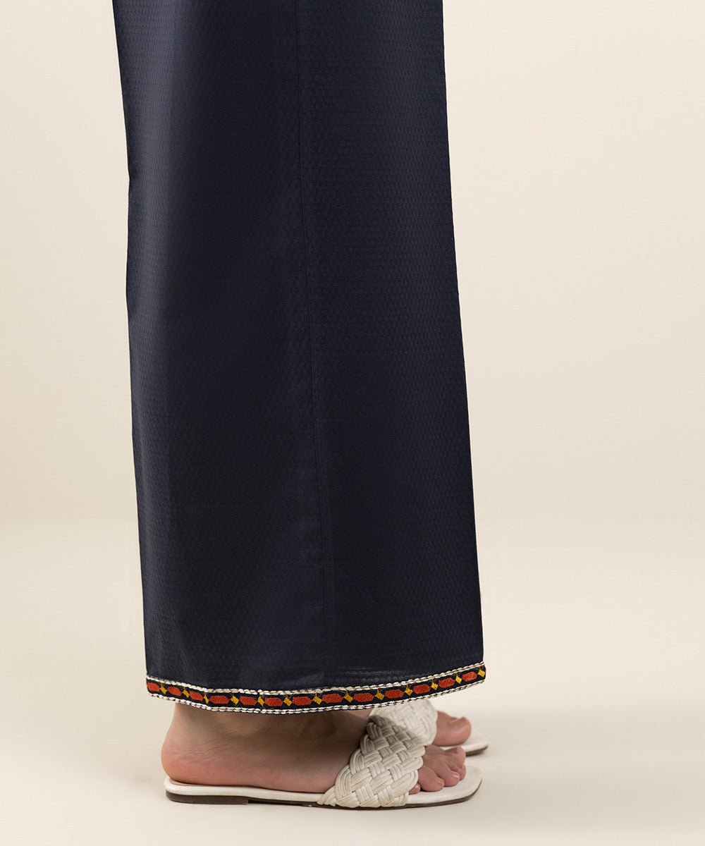 Embroidered Dobby Culottes