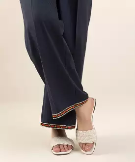 Embroidered Dobby Culottes