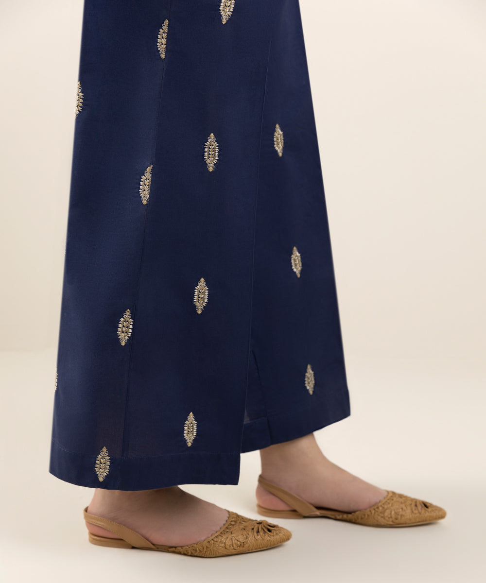 Embroidered Lawn Culottes