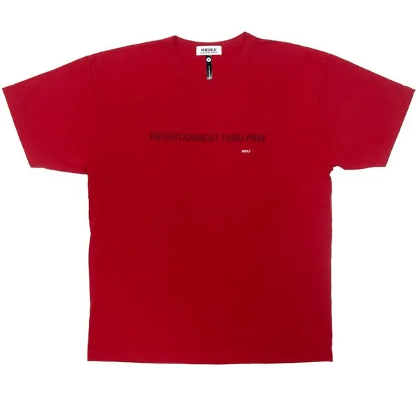 ENTERTAINMENT THRU PAIN TEE - RED