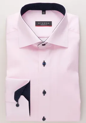 ETERNA - Chemise manches longues Modern Fit - Rose