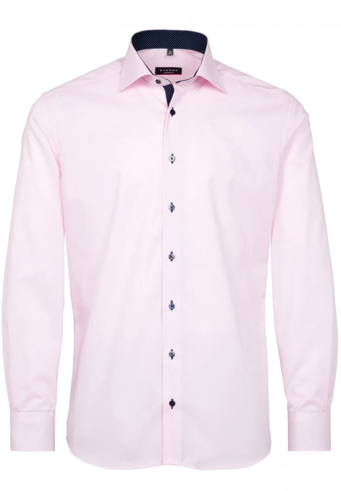 ETERNA - Chemise manches longues Modern Fit - Rose