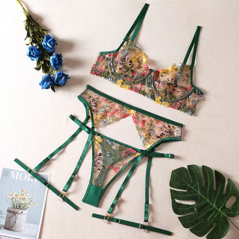 Floral Lingerie Set