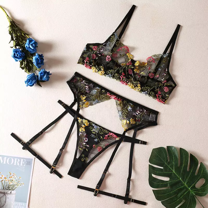 Floral Lingerie Set