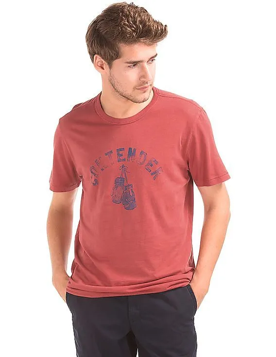 GAP Men Red Summer Sports Crew Tee