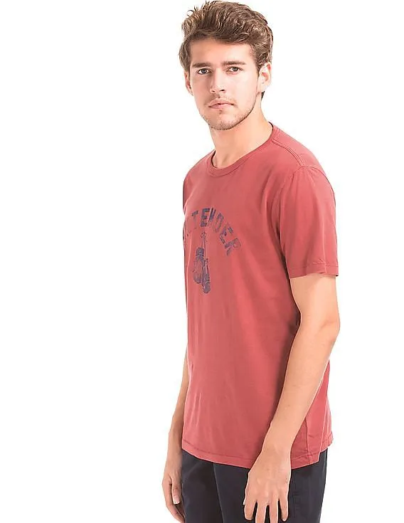 GAP Men Red Summer Sports Crew Tee