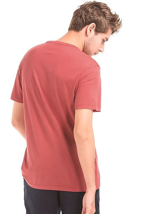 GAP Men Red Summer Sports Crew Tee