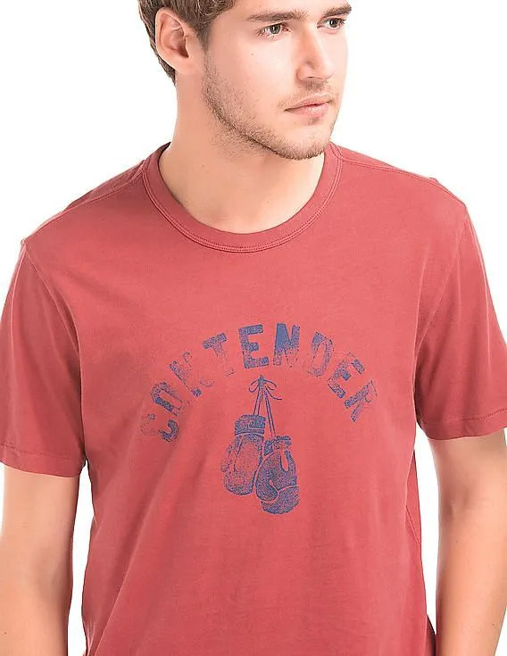 GAP Men Red Summer Sports Crew Tee