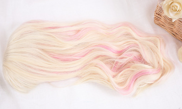 HARAJUKU LOLITA MIXTURE PINK GOLDEN COS BIG WAVE WIG BY31021