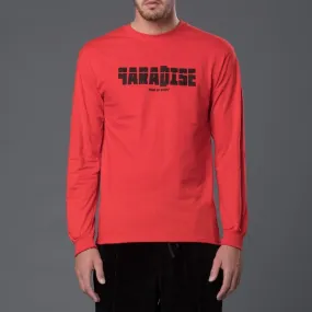 Head of State+ Paradise Long Sleeve Tee Shirt - Red