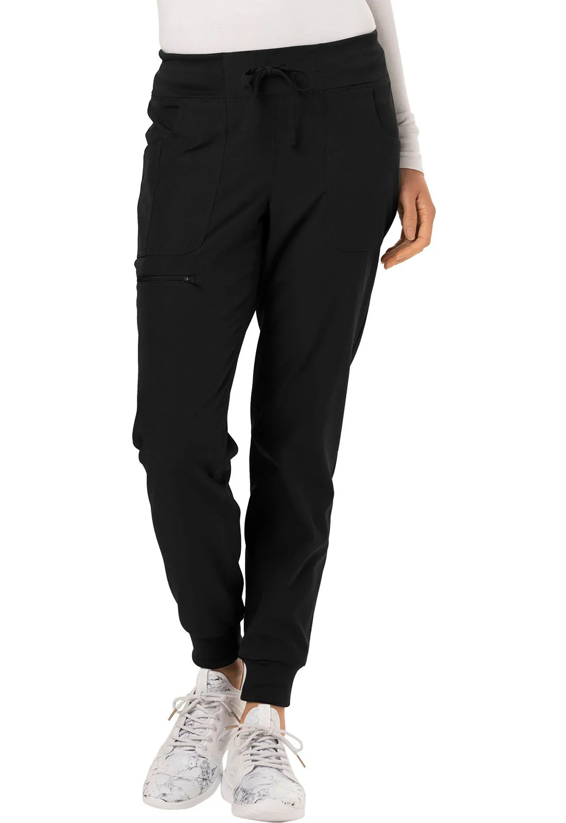 HeartSoul The Jogger Low Rise Tapered Leg Pants Black Petites