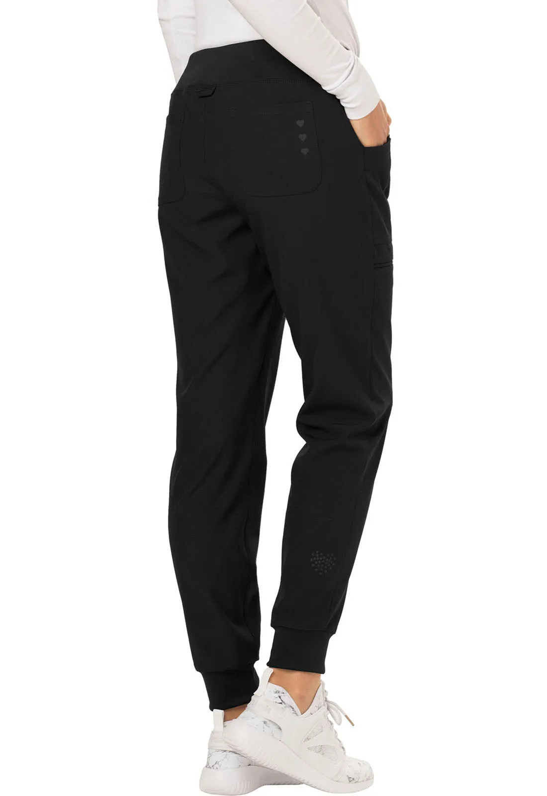 HeartSoul The Jogger Low Rise Tapered Leg Pants Black Petites