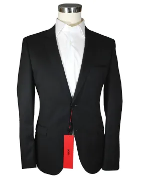 Hugo Boss Sport Coat Black - Virgin Wool Blazer EU 50 / US 40 L Slim Fit SALE