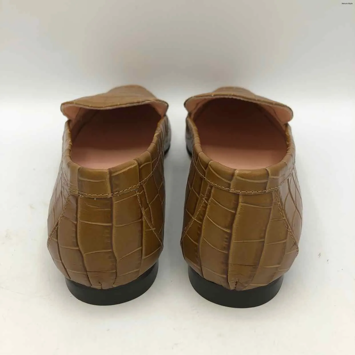 J CREW Tan Embossed Loafer Shoe Size 8 Shoes