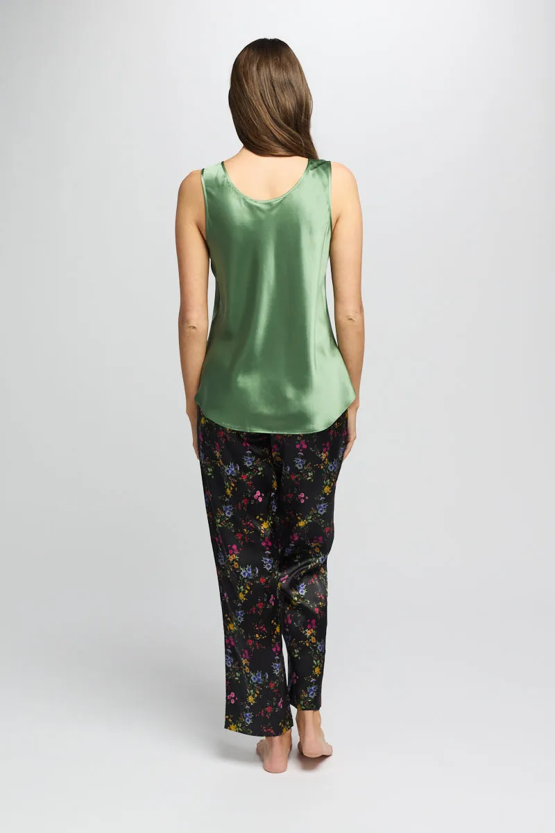 Love & Lustre - Mono Silk Camisole | Basil